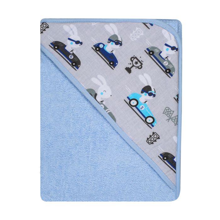 Dvielis ar kapuci "Ulf" 80x80 cm "frotte" zils