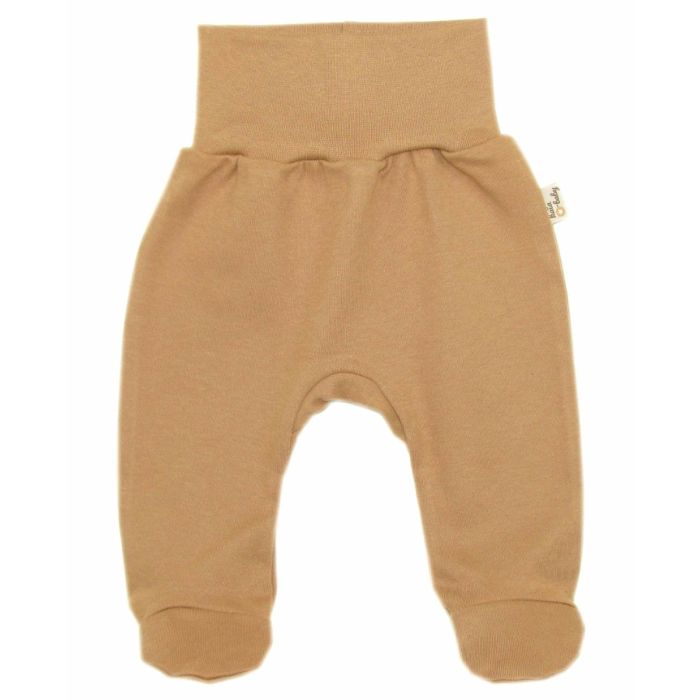 Zīdaiņu bikses "Jersey beige " , ar kājām