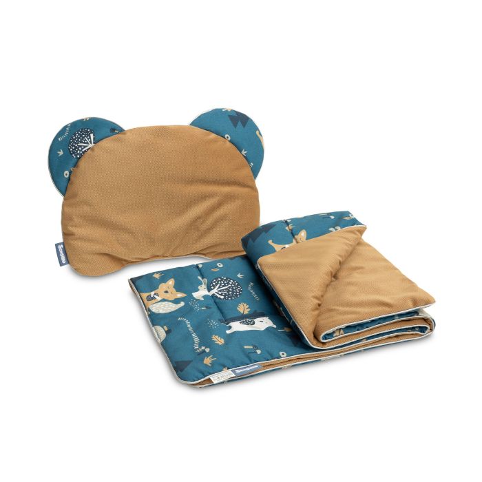 Komplekts "Carmel bear" pleds 56x76 cm un spilvens 36x28 cm