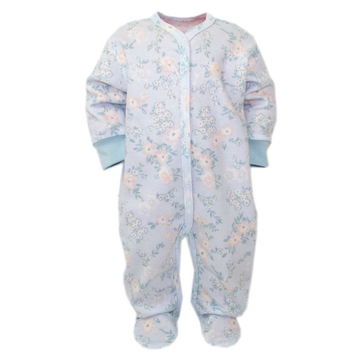 Zīdaiņu kokvilnas rāpulītis ar piedurknēm "Gentle story" mint