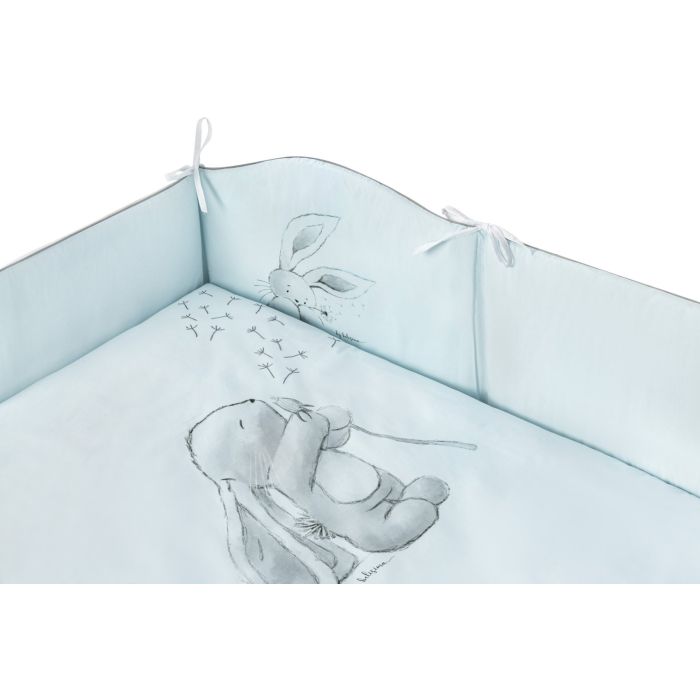  Bērnu gultas veļa ar apmales "Andre" zils