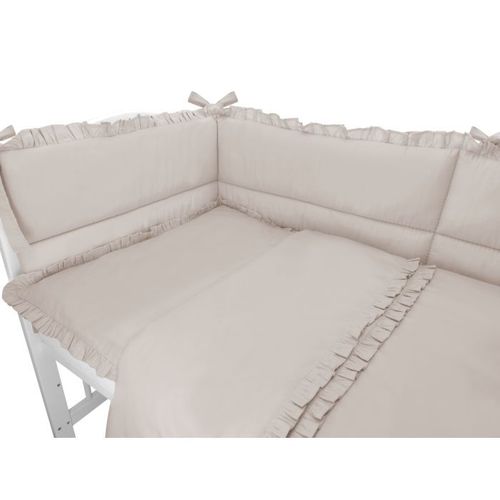 Bērnu gultas veļa ar apmales, palags "Royal beige"