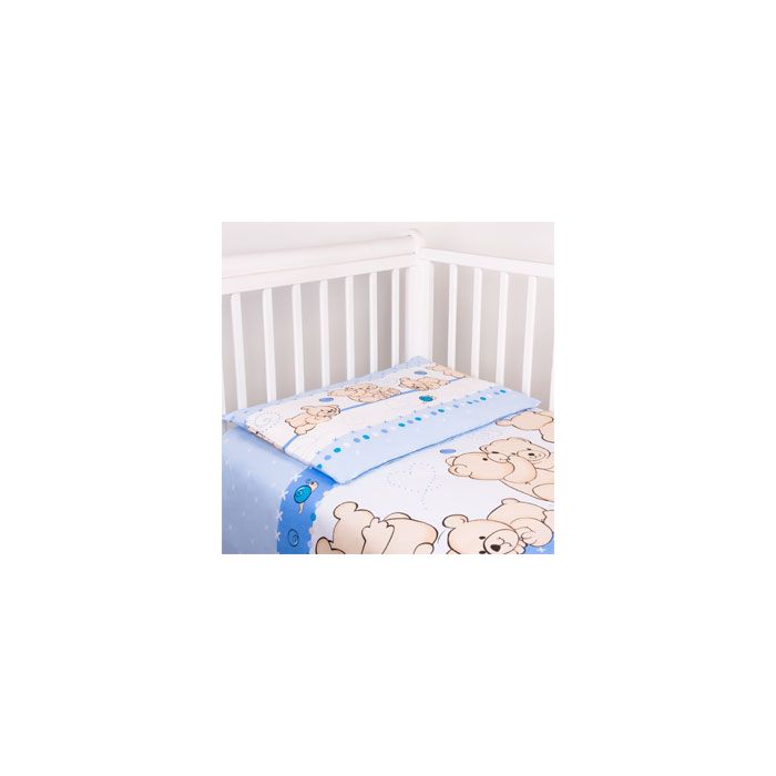 Gultas veļas komplekti 135x100 "Lācīši", zils