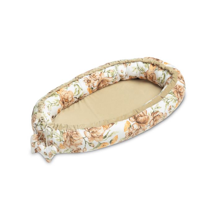 Zīdaiņu ligzdina "Floral beige" 