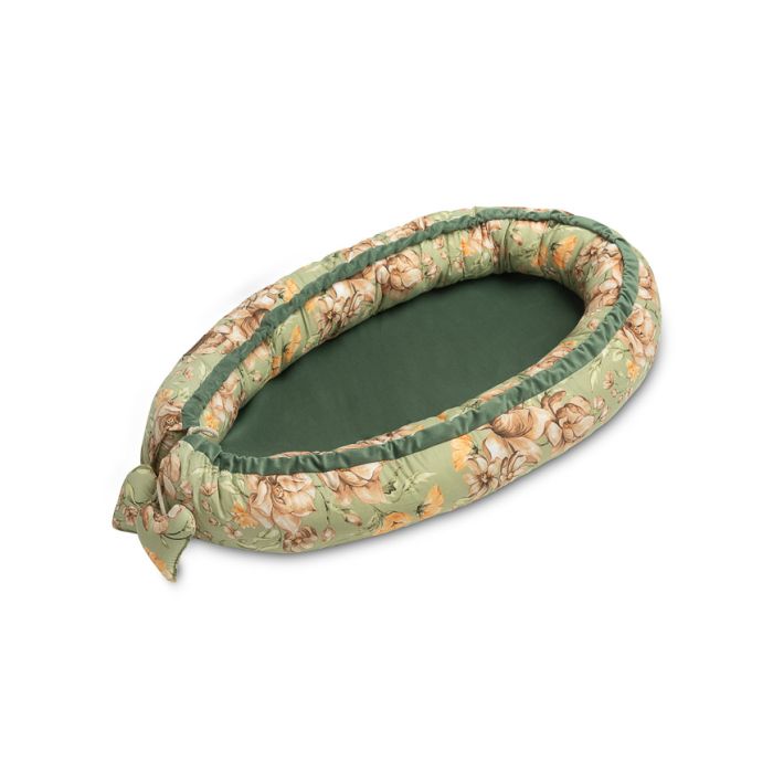 Zīdaiņu ligzdina "Floral green" 