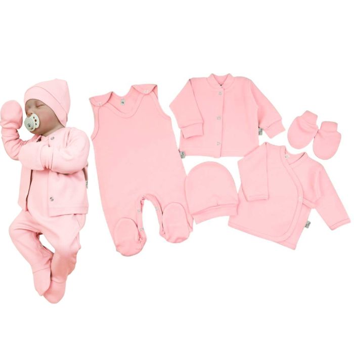 Bērnu komplektiņš no 5 daļam "Blank candy pink"