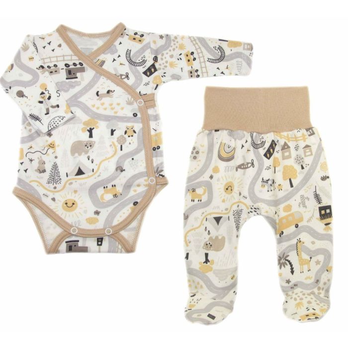 Bērnu komplektiņš no 2 daļam "Sunny days" bēšs