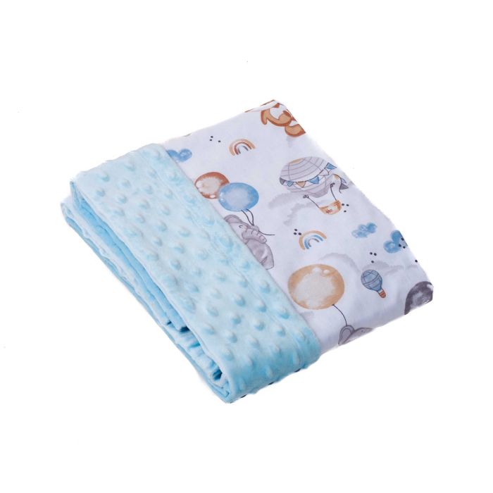 Bērnu pleds "Over the rainbow" 100x75cm zils