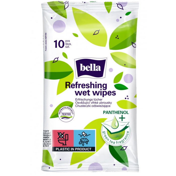 Mitras salvetes Bella  Green tea 10 gab