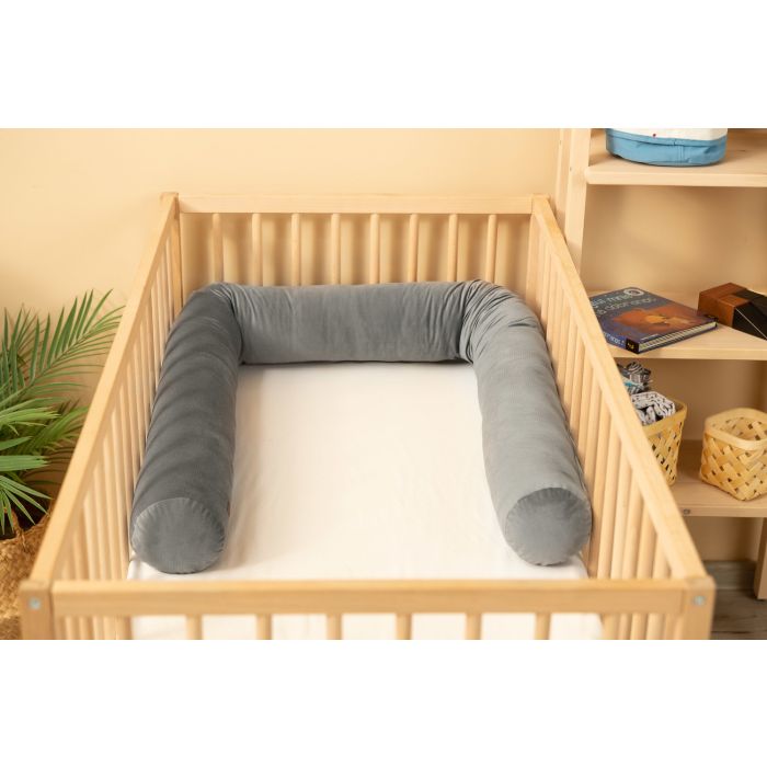 Bērnu Gultas Apmale  200 cm "Velvet grey" 