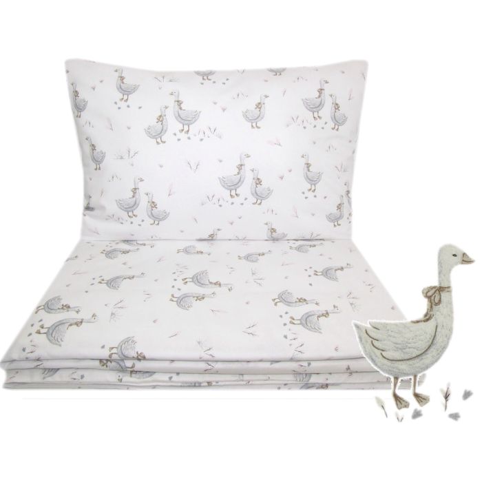  Gultas veļa komplekts šūpulim 80x70cm "Golden goose" pelēks tiešsaistē par labāku cenu