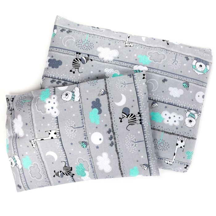 Bērnu gultas veļa šūpulim 80x70cm "Safari"