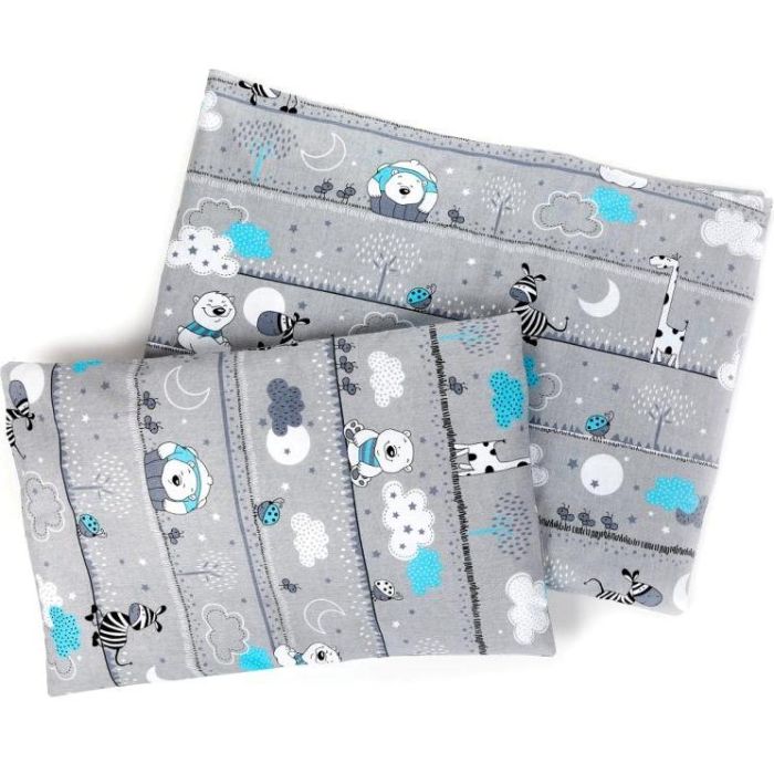 Bērnu gultas veļa šūpulim 80x70cm "Safari"