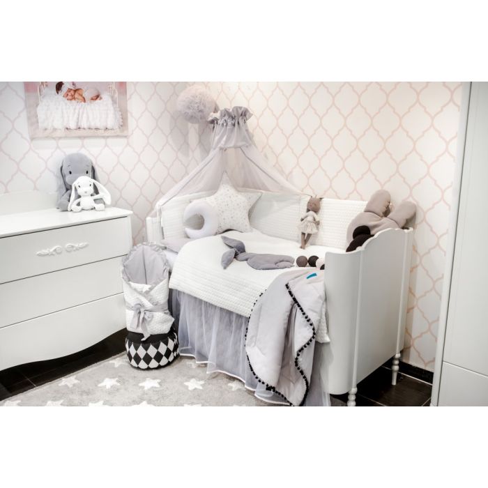  Bērnu gultas veļa ar apmales "Bunny"