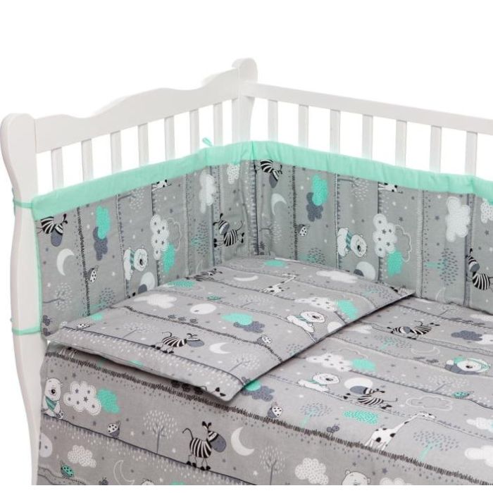  Bērnu gultas veļa ar apmales "Safari"