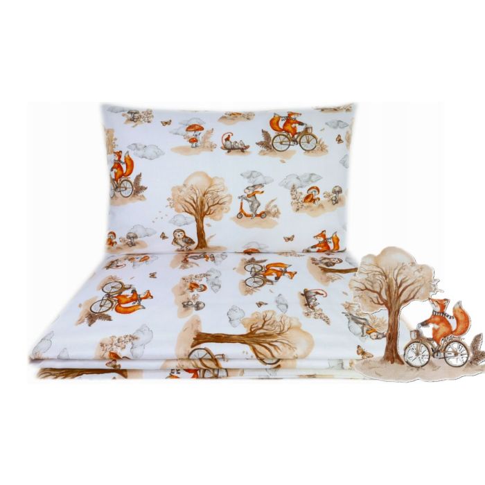 Gultas veļa bērniem 135x100 "Beige fox" 