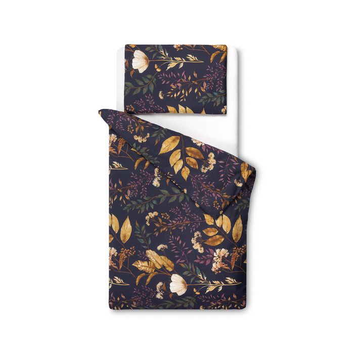 Gultas veļa bērniem 135x100 "Burgundy floral" 