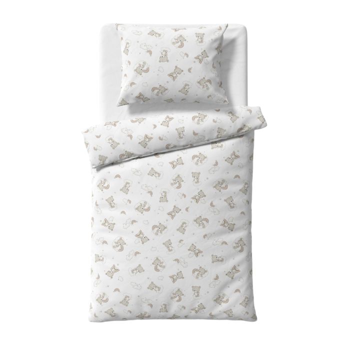 Gultas veļa bērniem 135x100 "Teddy ecru" 