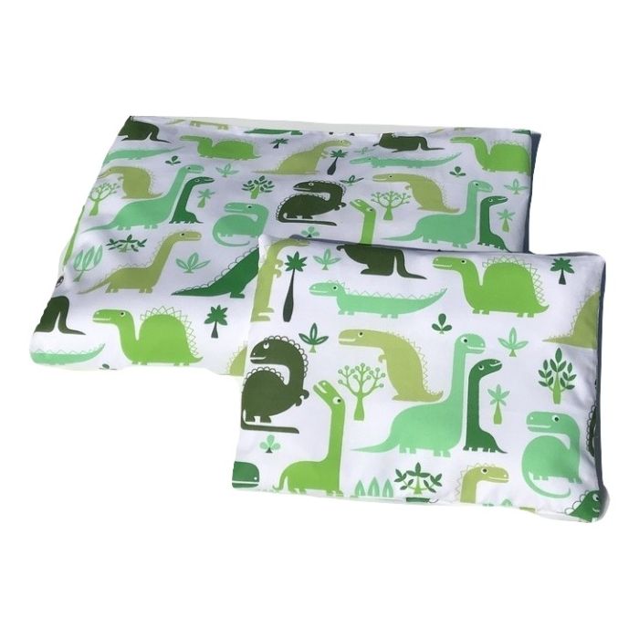 Bērnu gultas veļa 135x100 "Dino" zaļš