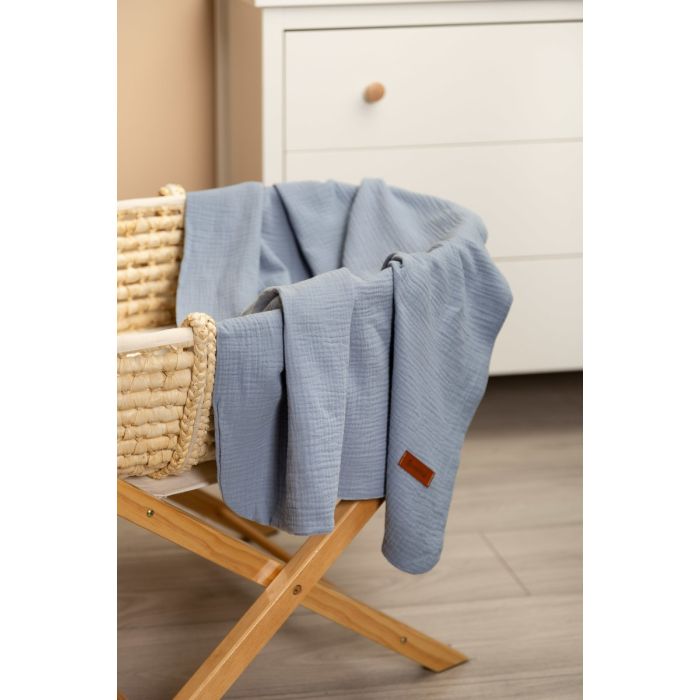 Bērnu muslīna sedziņa "Vittoria jeans" 75x100 cm 