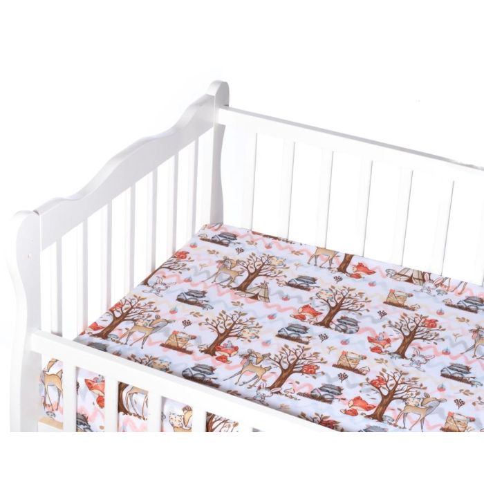 Bērnu palags ar gumiju "Raccoon"  120x60