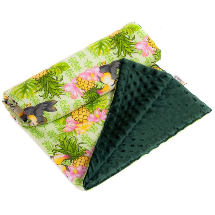 Bērnu pleds 100x75cm "Ananas" 100x75cm  zaļš 
