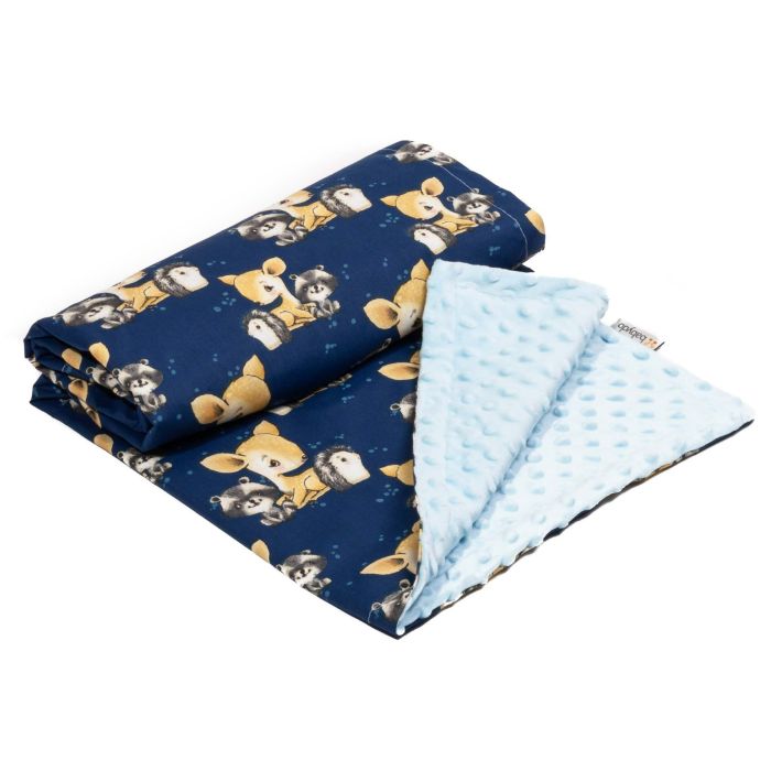 Bērnu pleds 100x75cm "Trio" zils 