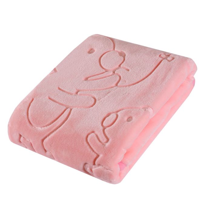 Bērnu pleds 110x80 cm "Super Soft" rozā