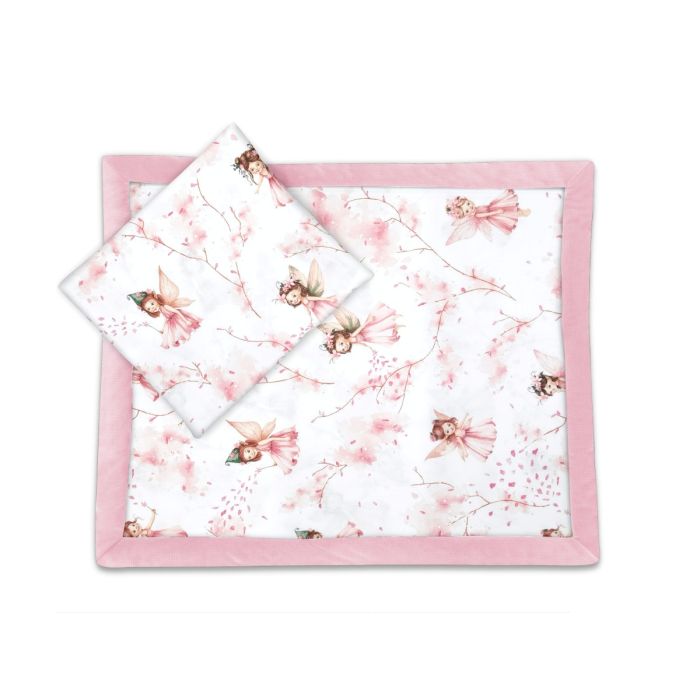 Bērnu pleds un spilvens  "Fairies pink" 