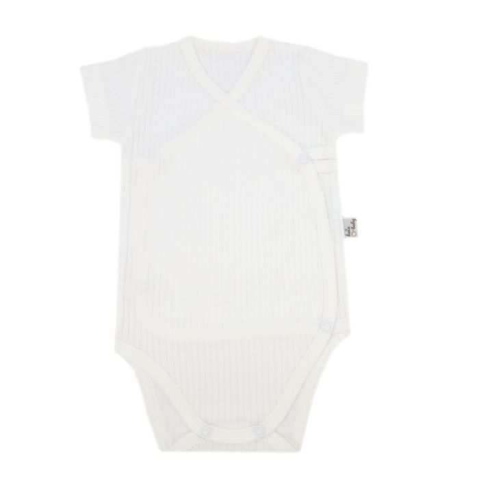 Bērnu bodijs ar īsām piedurknēm "Kos" milky white