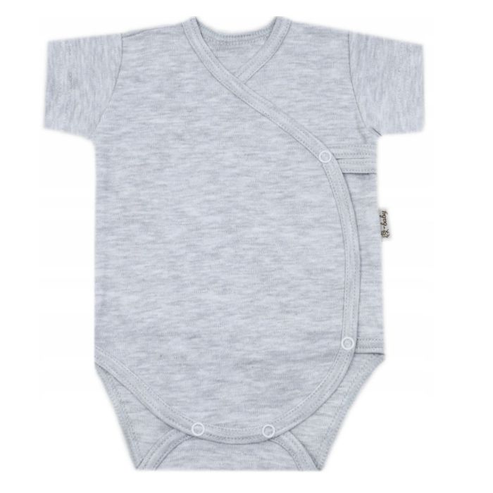 Bodijs ar īsām piedurknēm "Melange grey" 