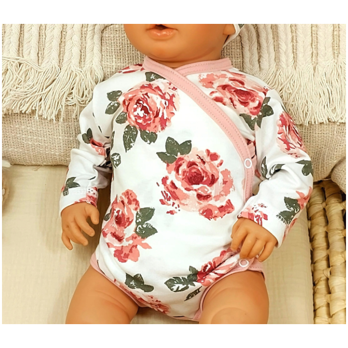 Bērnu komplektiņš no 2 daļam "Big roses pink"