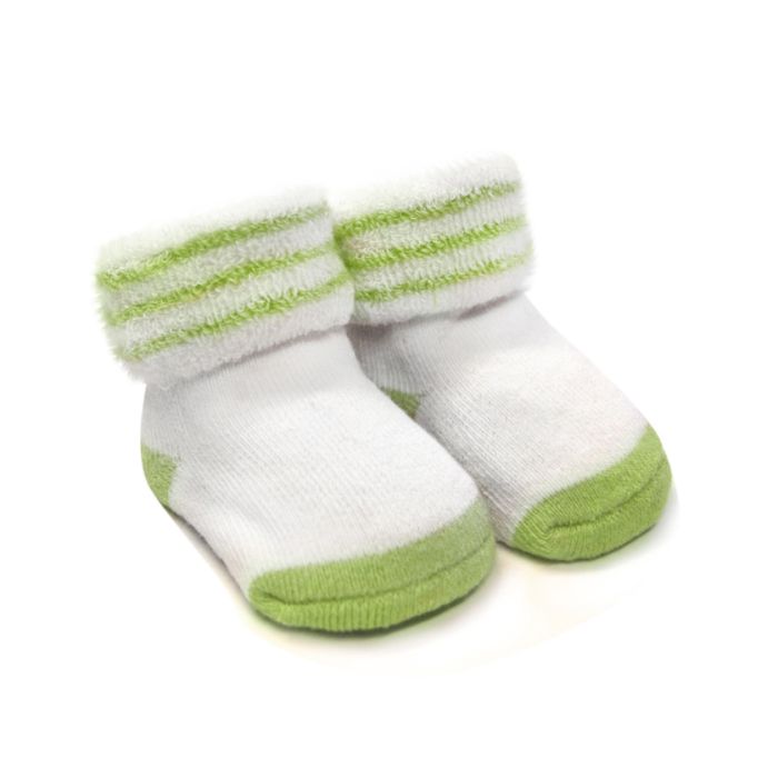 Kokvilnas zeķītes mazuļiem 0-6mēn. zaļā kr. 