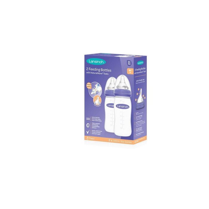 Lansinoh mazuļa pudelīte ar knupīti Anti-Colic 160 ml 2 gab