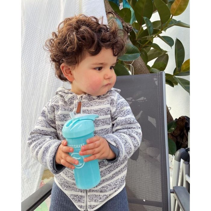 Twistshake buteliukas su šiaudeliu 360 ml nuo 6mėn mėlynas 78589