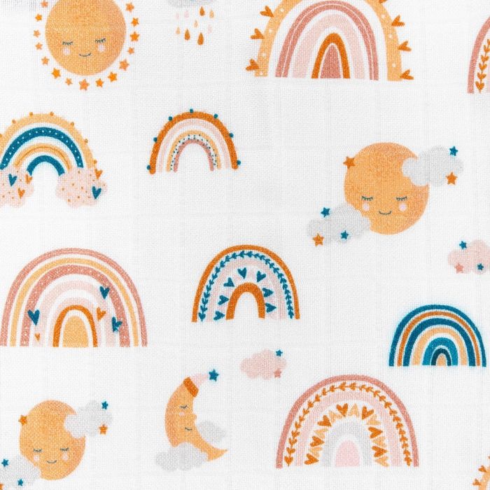 Bocioland bambukinis vystyklas 30X30 vaivorikštė BOC0355