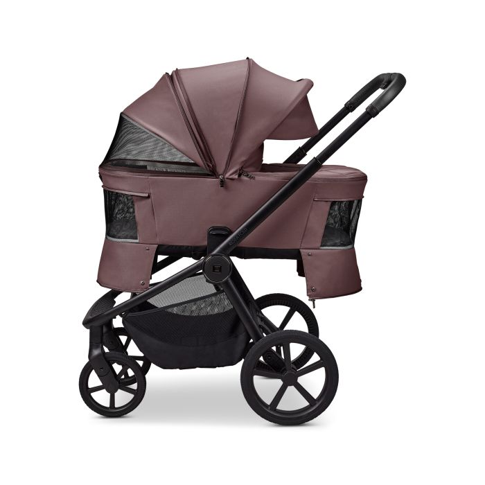 Moon vežimėlis universalus susilankstantis lopšys  2/1 Resea fold bronzinis