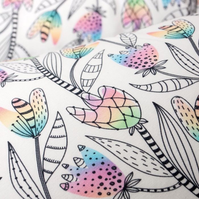 Barošanas spilvens, pakavs 190 cm "Flowers" 