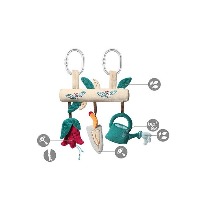 BabyOno vežimėlio pakabukas, lavinantis žaislas - GARDEN GIRL, 1491