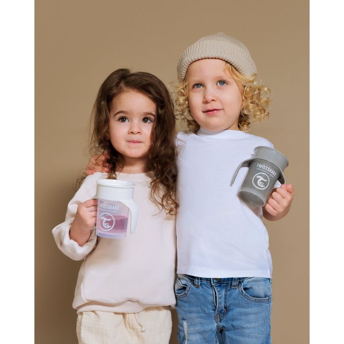 Twistshake buteliukas 360 nuo 6mėn baltas 78931