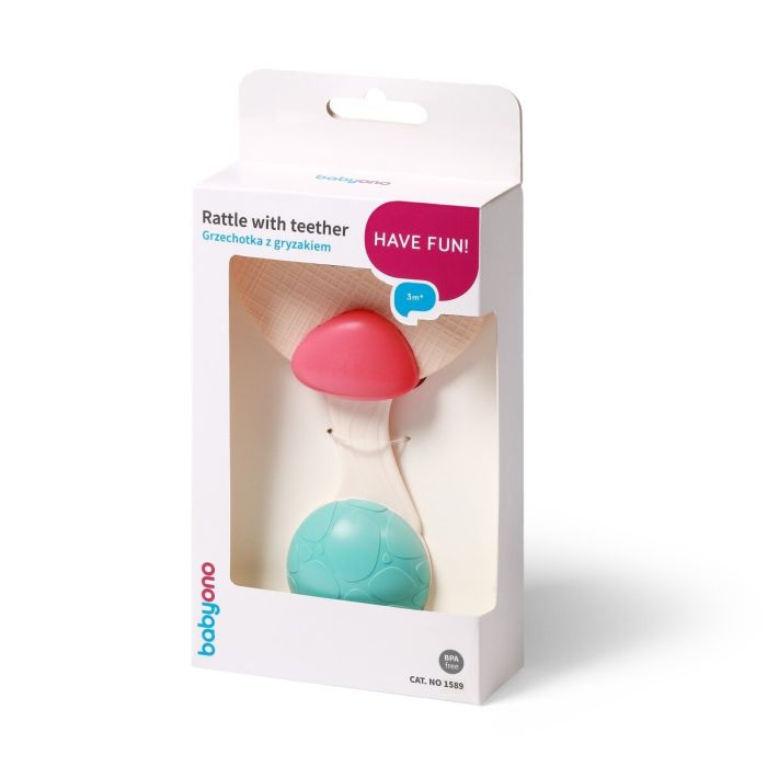 Babyono barškutis su kramtuku gėlė 1589