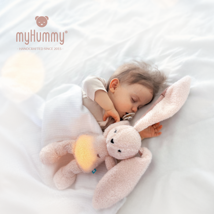 myHummy migdukas šildyklė lemputė baltas triukšmas zuikis rožinis 5/1