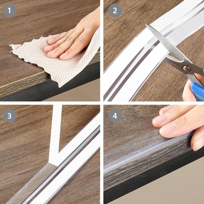 Babyono apsauga juostas kampams 3m permatoma 1664