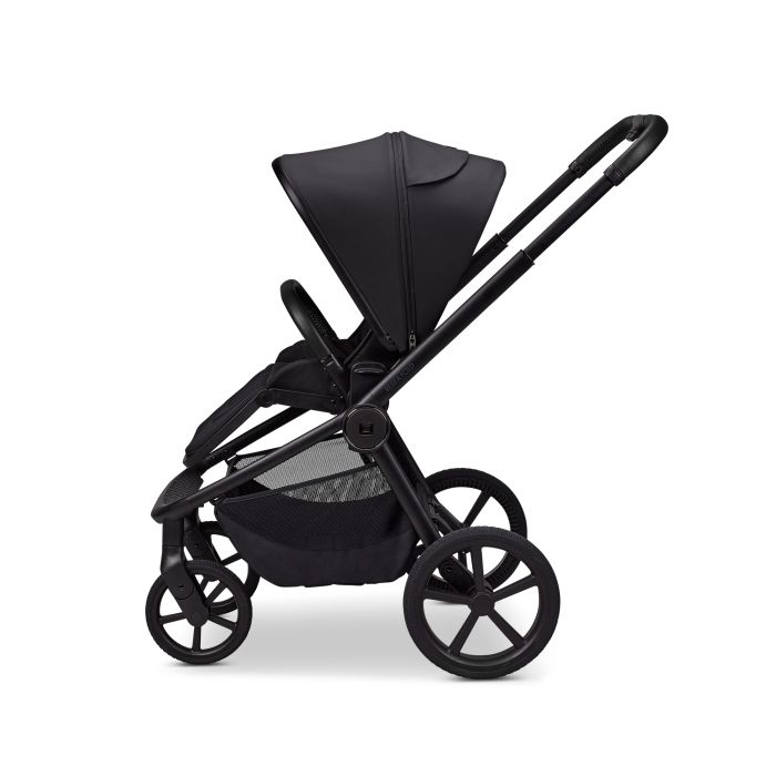 Moon vežimėlis universalus susilankstantis lopšys  2/1 Resea fold juodas