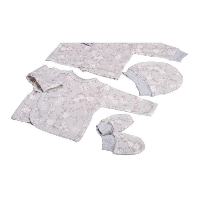 Bērnu komplektiņš no 5 daļam "Gentle story" pelēks 