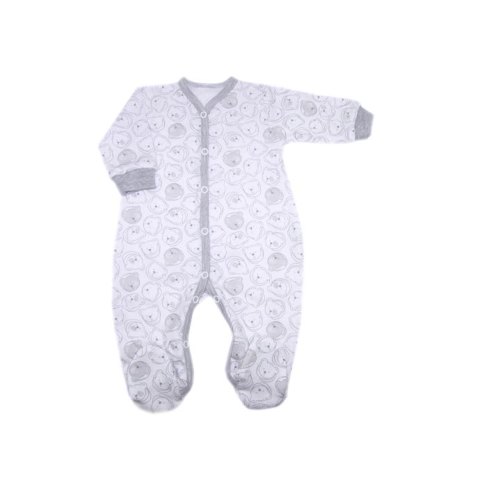 Zīdaiņu kokvilnas rāpulītis ar piedurknēm "Baby bears"