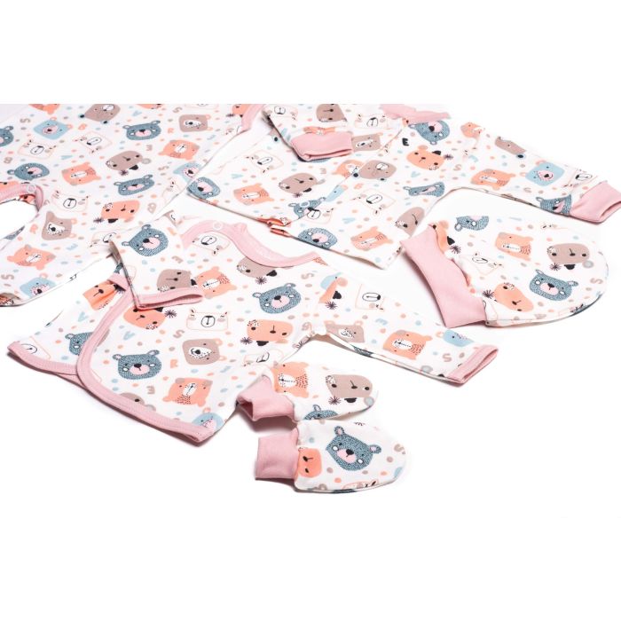 Bērnu komplektiņš no 5 daļam "Teddy pink"  
