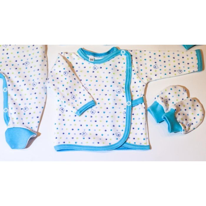 Bērnu komplektiņš no 5 daļam "Small bears" zils