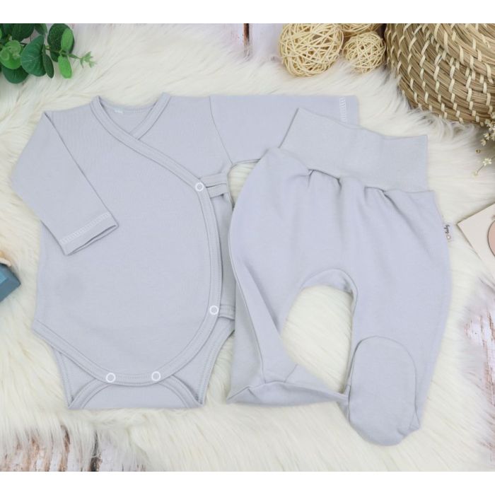 Bērnu komplektiņš no 2 daļam "Blank grey" 