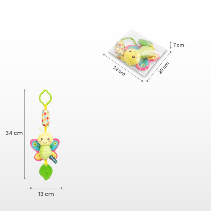 Mīksta izglītojoša rotaļlieta "Little butterfly" 
